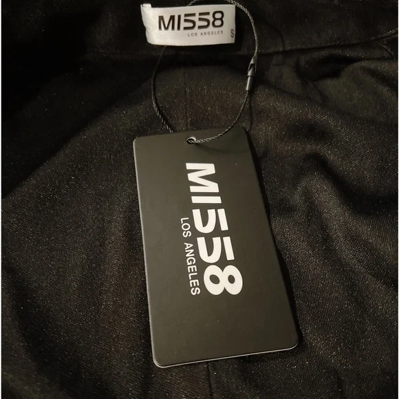 SOLD Black cut-out Cocktail & party sequin embellished tie front jumpsuit Size S - Picture 7 of 9